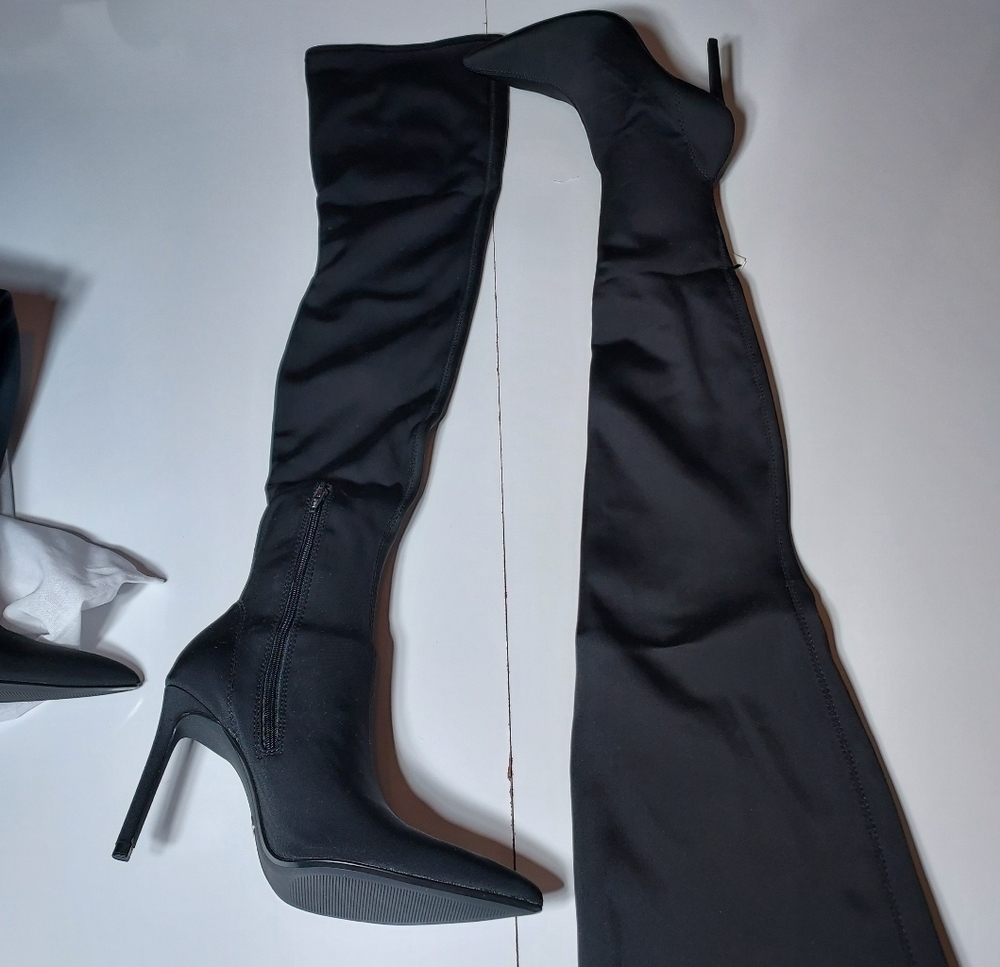 Zara over the knee fabric boots - Picture 7 of 9